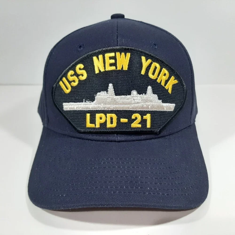 U.S. Navy USS New York LPD-21 Men's Cap Hat  Navy